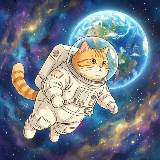 Кот-космонавт